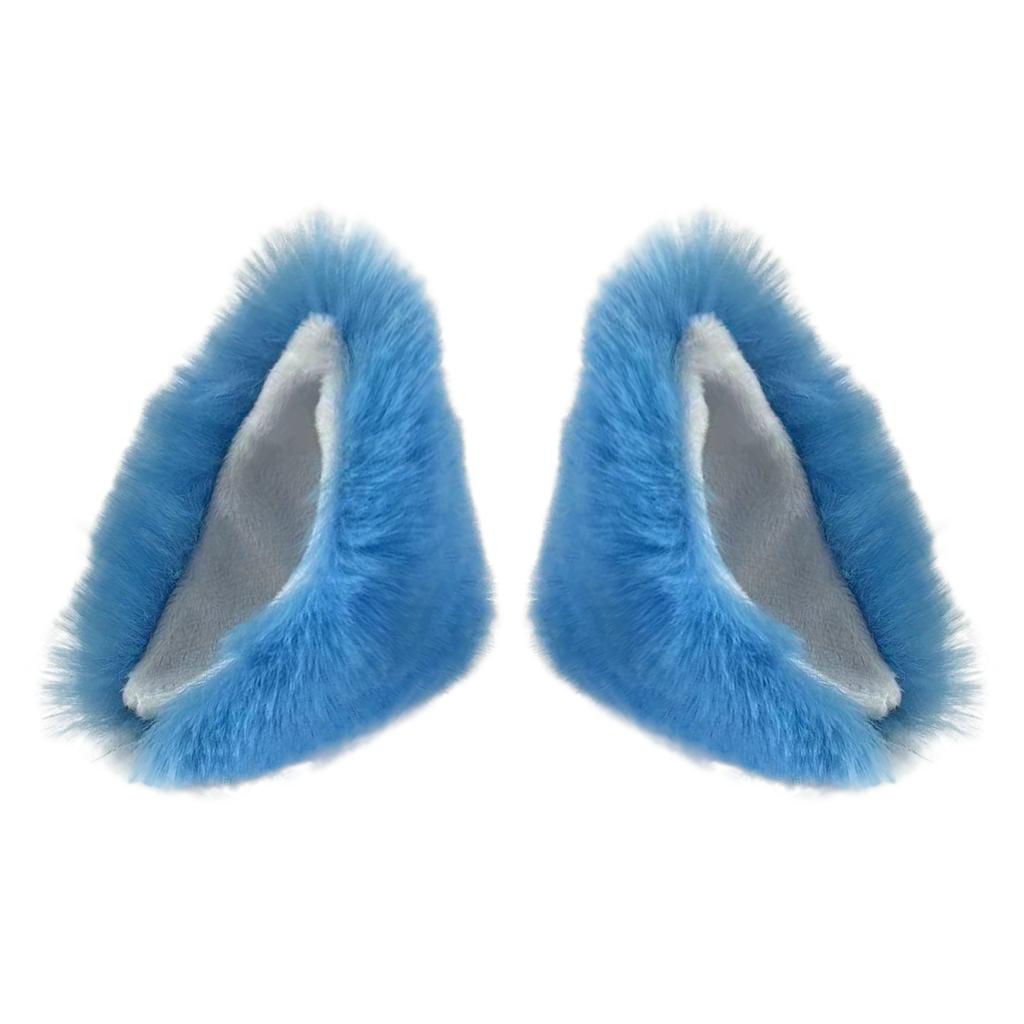 2 шт. Мотоциклетный шлем Кошачьи ушки, Милые аксессуары для сноубординга, катания на лыжах и велоспорта Синие