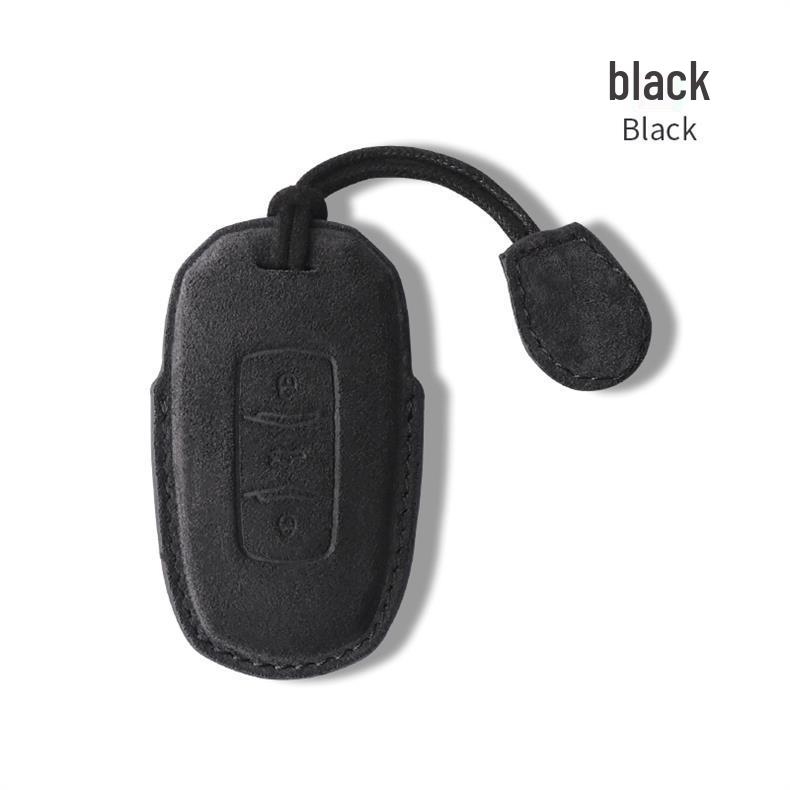 Luxurious Suede Key Case for Geely Panda Mini - Unisex Full Coverage Shell