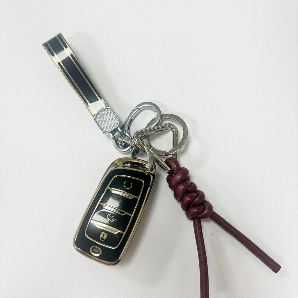 Роскошный плетеный треугольный брелок с подвеской в виде бриллиантового узла