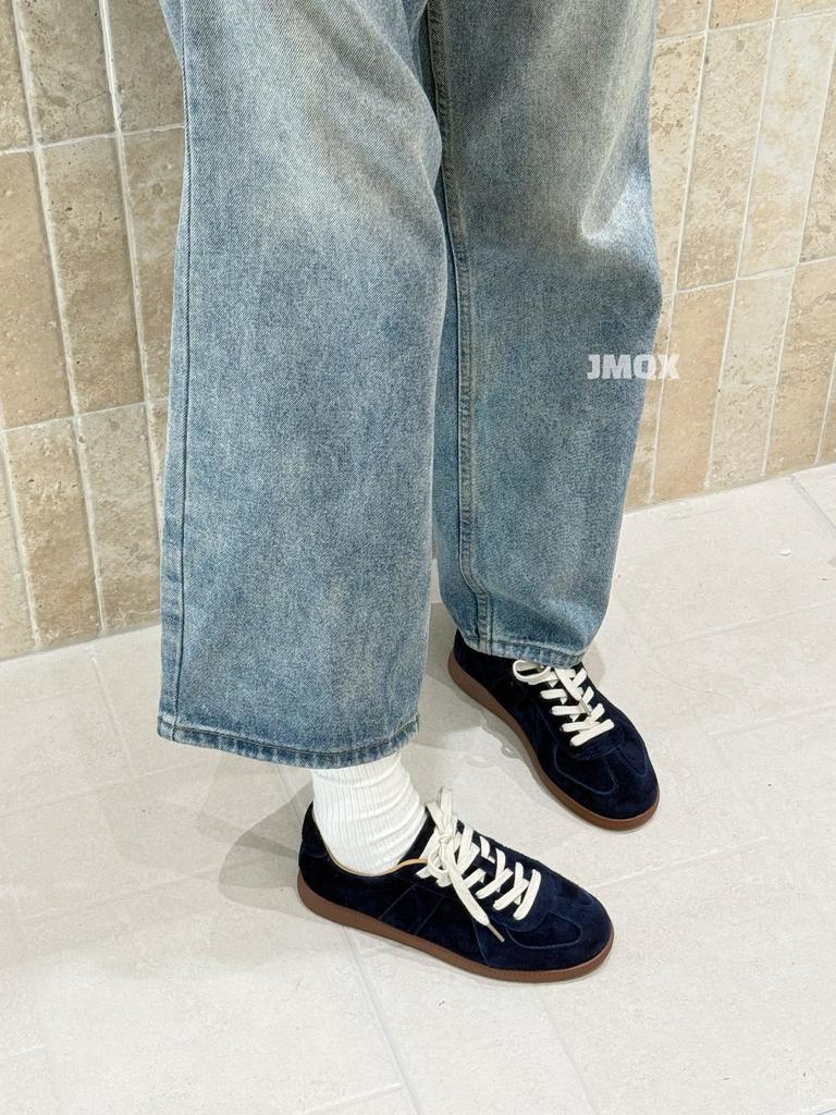 Мягкая подошва мягкая поверхность большая кожа немецкие тренировочные туфли женские туфли Форреста Гампа 2025 новые популярные универсальные кожаные спортивно-повседневные туфли