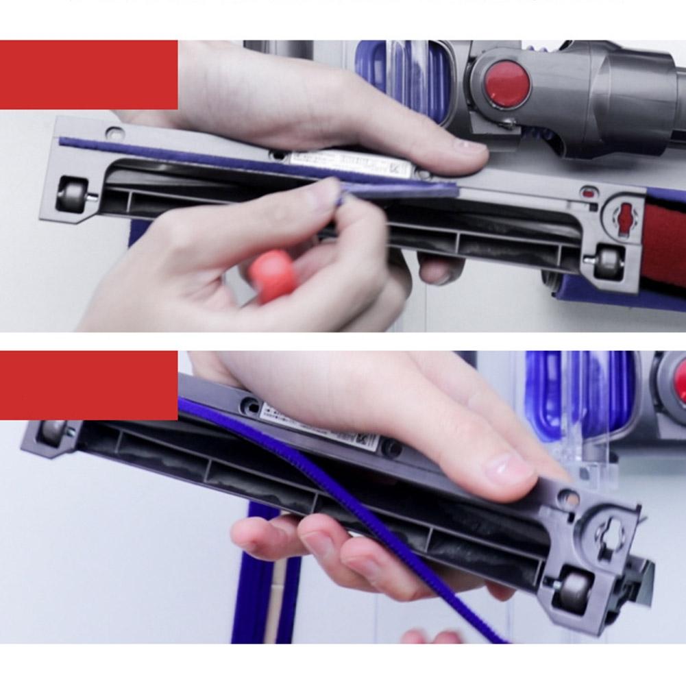 Мягкие плюшевые полоски роликовая головка для Dyson V6 V7 V8 ролик мягкий