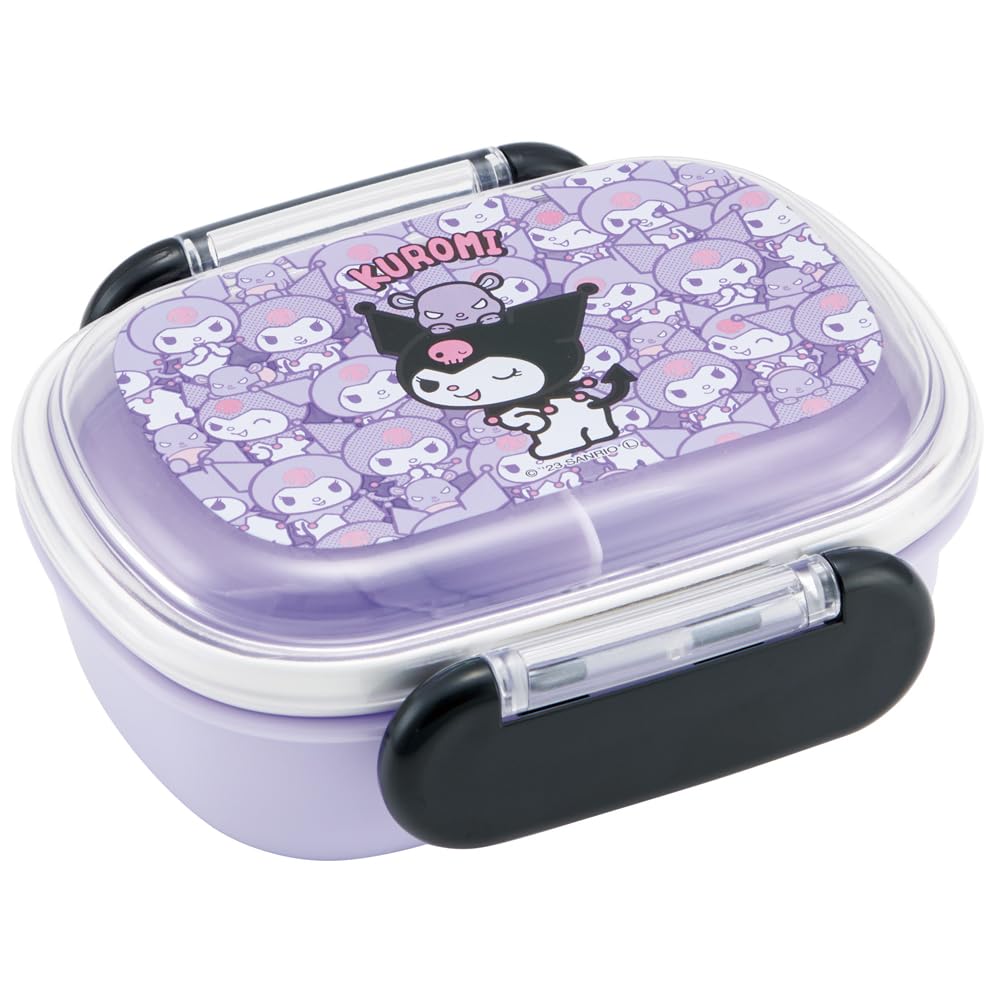 Skater Lunch Small Single Dome Softly Fills Made in Sanrio Kuromi Ushiro Shiro QAF1AG Kids' Box, Size, Tier, 270ml, Shape, Kids' Lunch, Antibacterial,