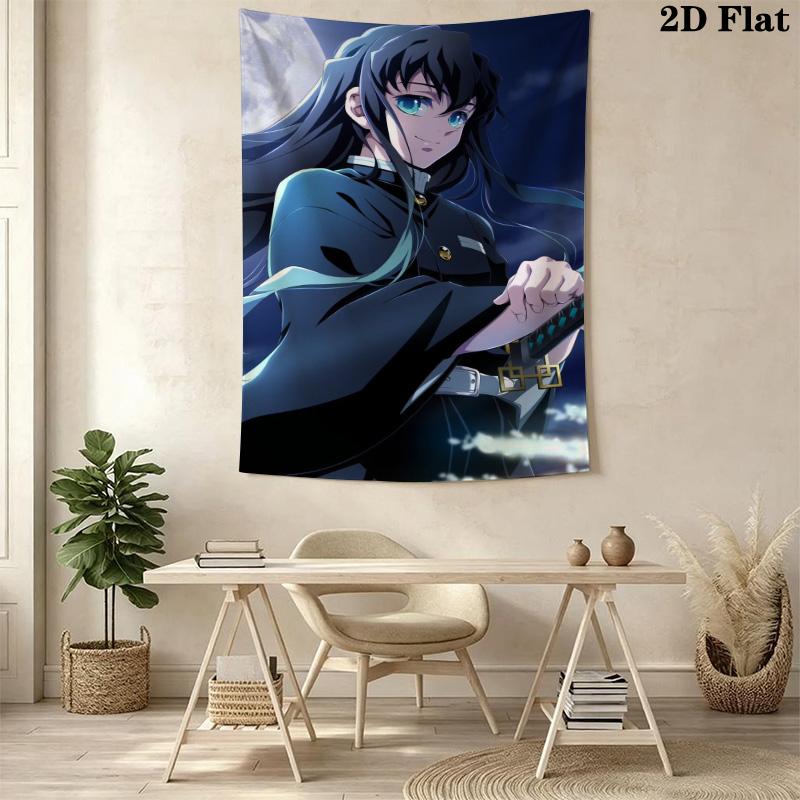 Demon Slayer Pattern Home Decor Tapestry, Wall Hanging, Decorative RV Wall Cloth.NGT0928478