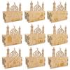 Eid Mubarak Decoration Islamic Ramadan Tray Moon Star Wooden Food Dessert Muslim Party Decor Mubarak Mosque Gifts Eid Al Adha