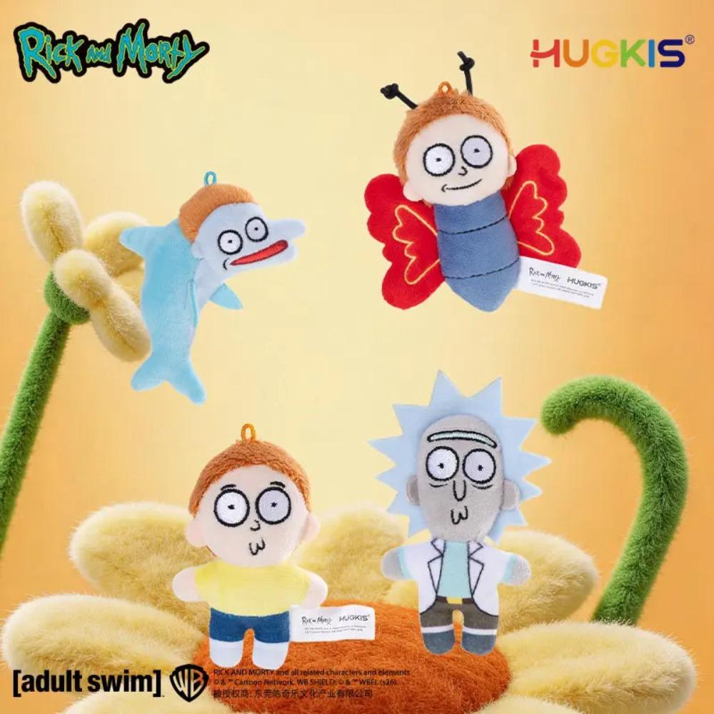 HUGKIS Рик и Морти Серия Мультивселенной Плюшевый Сюрприз Магнитная Наклейка на Холодильник Плюшевый Подвеска Аниме Коллекционный Предмет Для Взрослых Фанатов