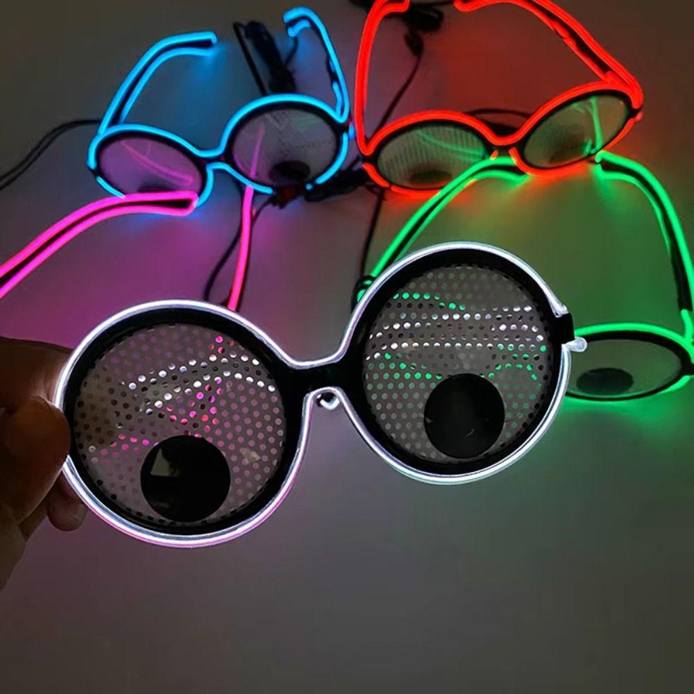 Rotating Eyeballs Eyeball Glasses Round Frame Party Glasses Funny Novelty Glasses Carnival Cosplay