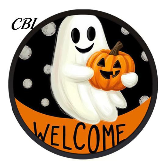 Glow In The Dark Halloween Decor LED Glowing Hanging Decor, Acrylic Window Ornament with Light, Spooky Reusable Sign for Door Wall Haunted House,