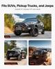Electric Winch, 5400 kg Load Capacity, 12V DC Truck Winch with 9.1 mm x 26 m Steel Rope, Wireless & Wired Remote Control, Suitable for Towing SUV Jeep