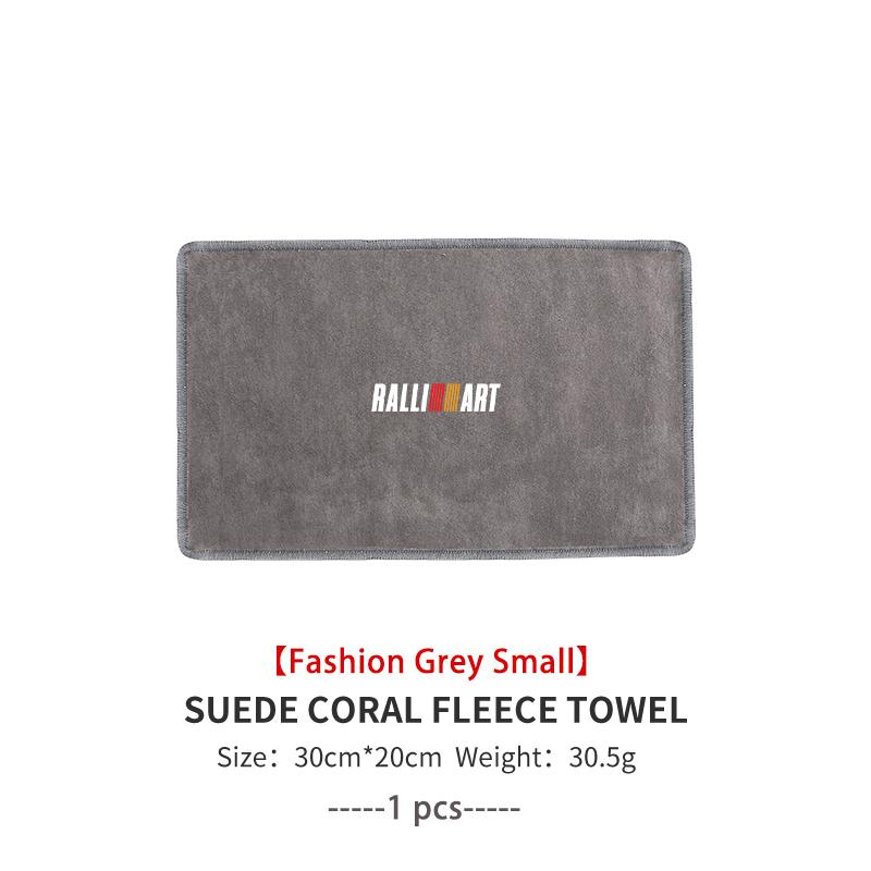 For Mitsubishi Absorbent Car Cleaning Cloth Towel Deer Skin Velvet Washing Tool Outlander Lancer L200 ASX Pajero Grandis Eclipse