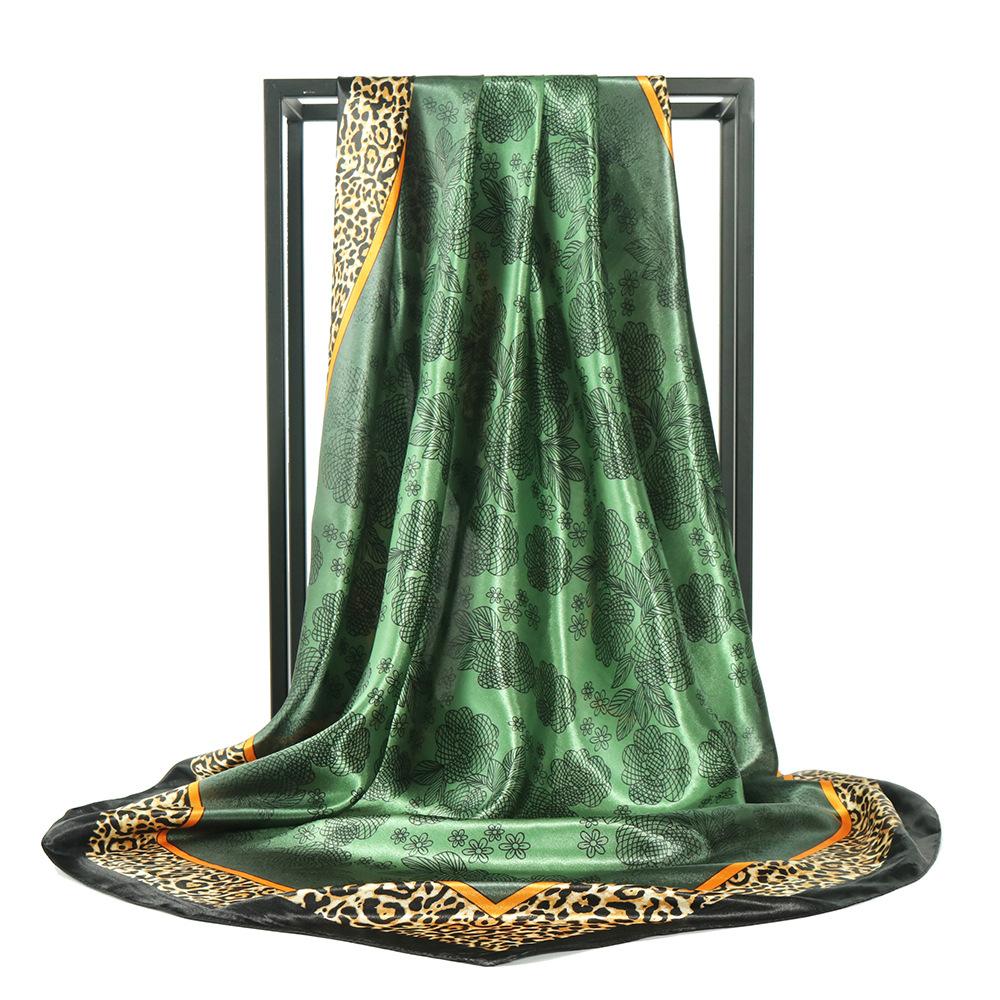 High-quality Luxurious Silk Scarves Headband Scarfs Neck Scarf For Women Chain Silk Scarf Women's Decorative Shawl