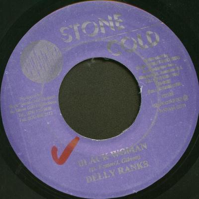 7-дюймовая пластинка DELLY RANKS / BUSHMAN - Black Woman / Hard To Get NONE Stone Cold Ямайка Регги, Ска и Даб Б/у