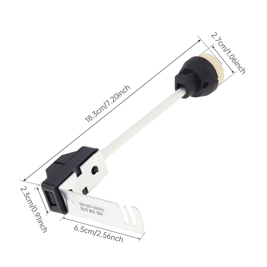 5 шт. патрон для лампы GU10 на кронштейне керамические цоколи ламп разъем для светодиодных ламп / светильников с клеммной коробкой гнездо