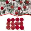 12x Christmas Ball Ornaments Tree Hanging Lightweight DIY Craft Xmas Decor for