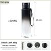 Large Capacity Leak Proof Sports Water Bottle, Colorful Plastic Cup, Drinking Outdoor Travel, Portable Gym Fitness Jugs