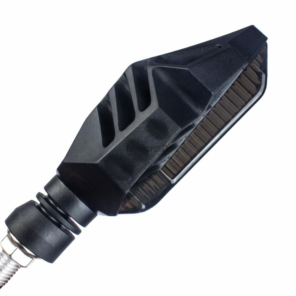 4 шт./компл. мотоциклетный светодиодный указатель поворота, последовательная индикаторная лампа проточной воды, мигалка, янтарный ходовой фонарь