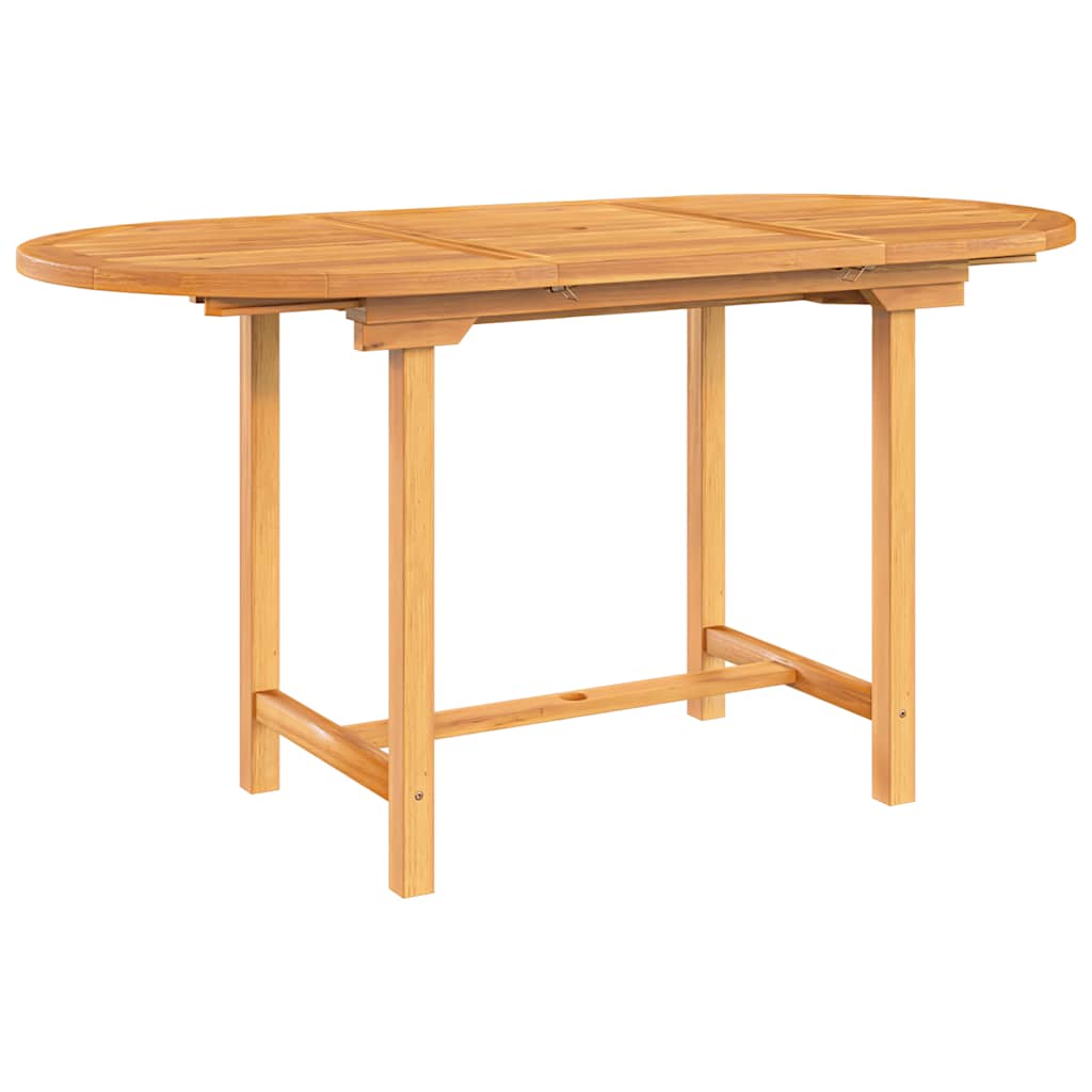 Vidaxl Rozkładany Stół Ogrodowy, 110-160X80X75 Cm, Lite Drewno Tekowe