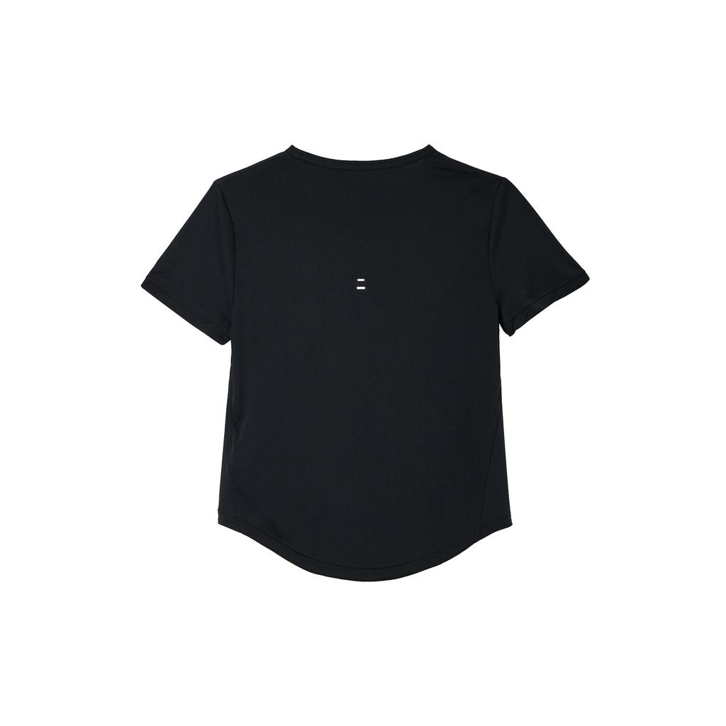 Nike Дышащая быстросохнущая износостойкая мягкая футболка с коротким рукавом Dri-Fit Tempo Женские топы Черный HQ0649010