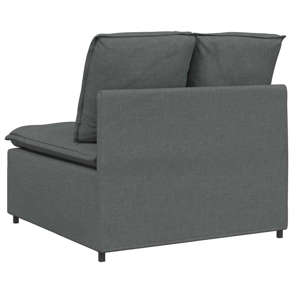 Modular Sofa Center Module with Cushions Dark Grey 100 cm