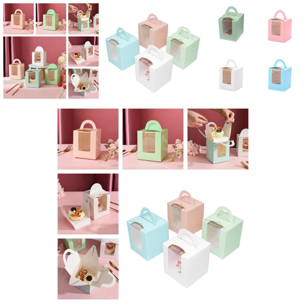 Colorful And Durable Cupcake Packaging For Takeout And Delivery
