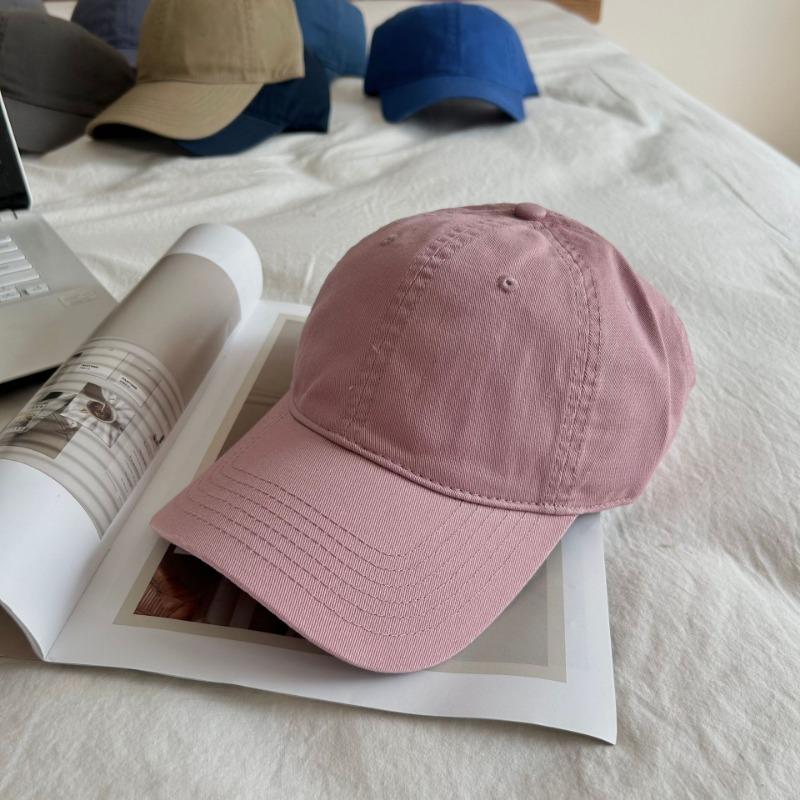 Hat Female Simple Solid Color Casual Versatile Soft Top Baseball Cap Couple Baseball Cap Male Face Small Cap