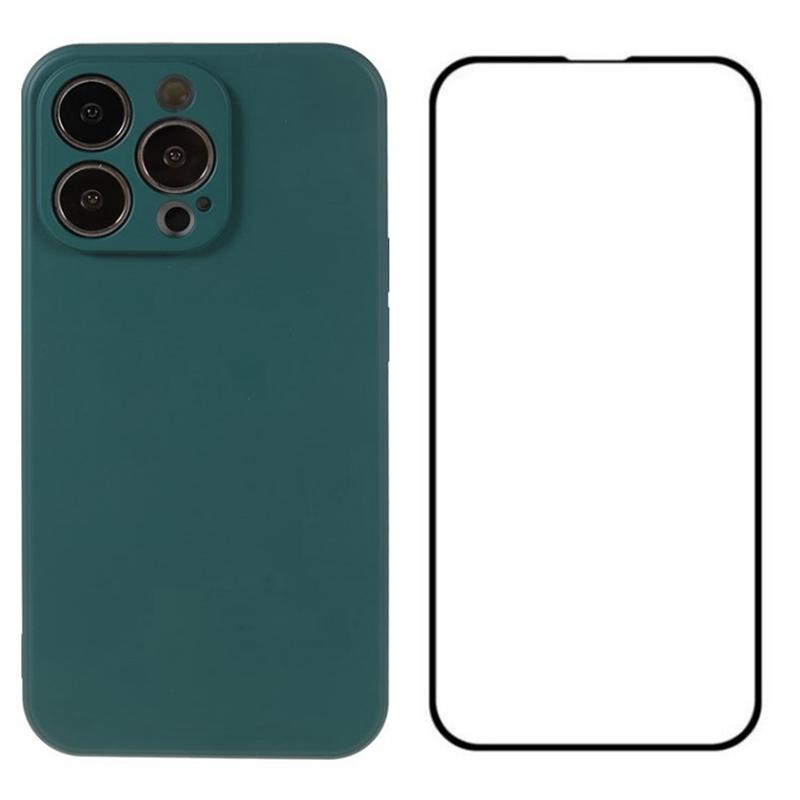 For iPhone 13 Pro Max Case TPU Phone Cover with Screen Film (Precise Cutout)