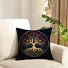 tree of life cushion cover plant floral Cushion Cover Reversible Plush Pillow Cover Soft Fluffy Home Decor for Sofa Bedroom