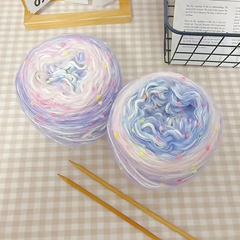 One Ball Rainbow Candy Wool Hand Knitting Mohair New Icelandic Wool Gradient Colour Thick Wool Yarn Scarf Diy Hand Mixed Yarn