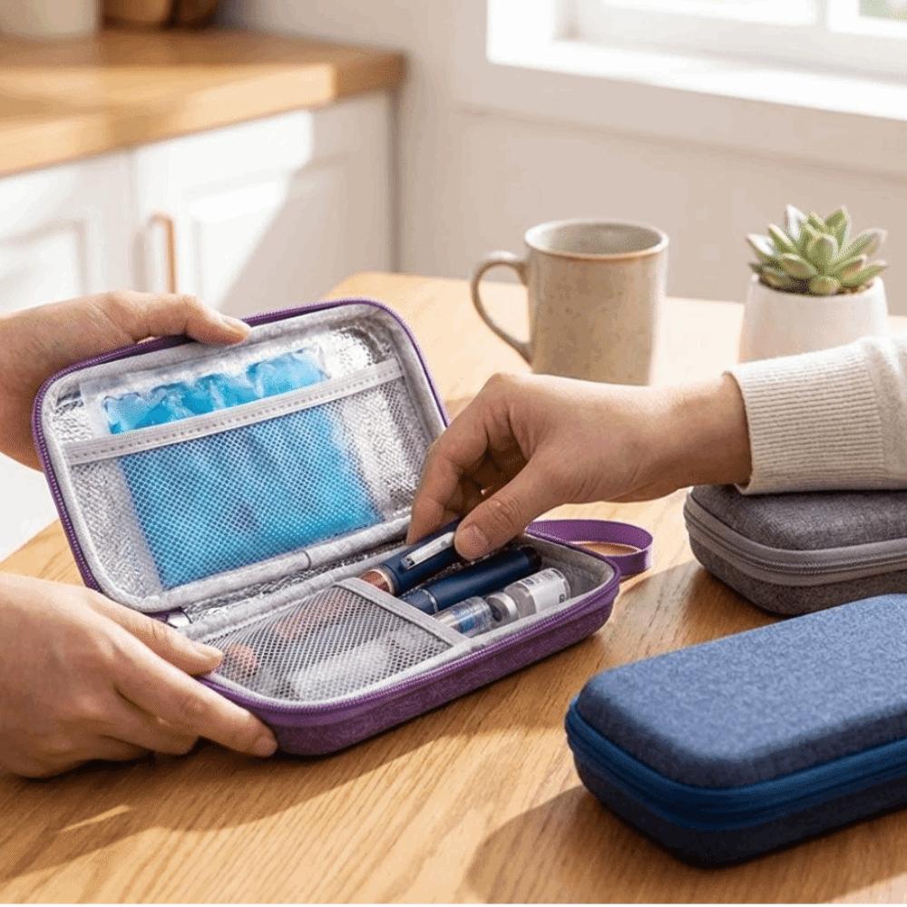 Dust-proof Insulin Cooling Bag Waterproof Essential Oil Case  For Diabetics