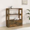 vidaXL Sideboard Räuchereiche 80x30x90 Cm Holzwerkstoff