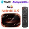 8K Smart TV Box VONTAR X4 Android 11.0 S905X4 Set Top Box 1000M Dual Wifi 4K 60fps AV1 Media Player