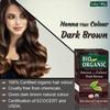 Хна для волос: тёмно-коричневая (100 г), Organic Hair Color Dark Brown,  Indus Valley