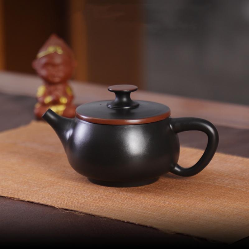 285 мл Фиолетовый Керамика Винтажный Ручной Работы Чайник Керамический Резной Чайник Кунг-Фу Одиночный Чайник Пуэр Чайные Наборы Для Заваривания Чайника Китайский Чайник
