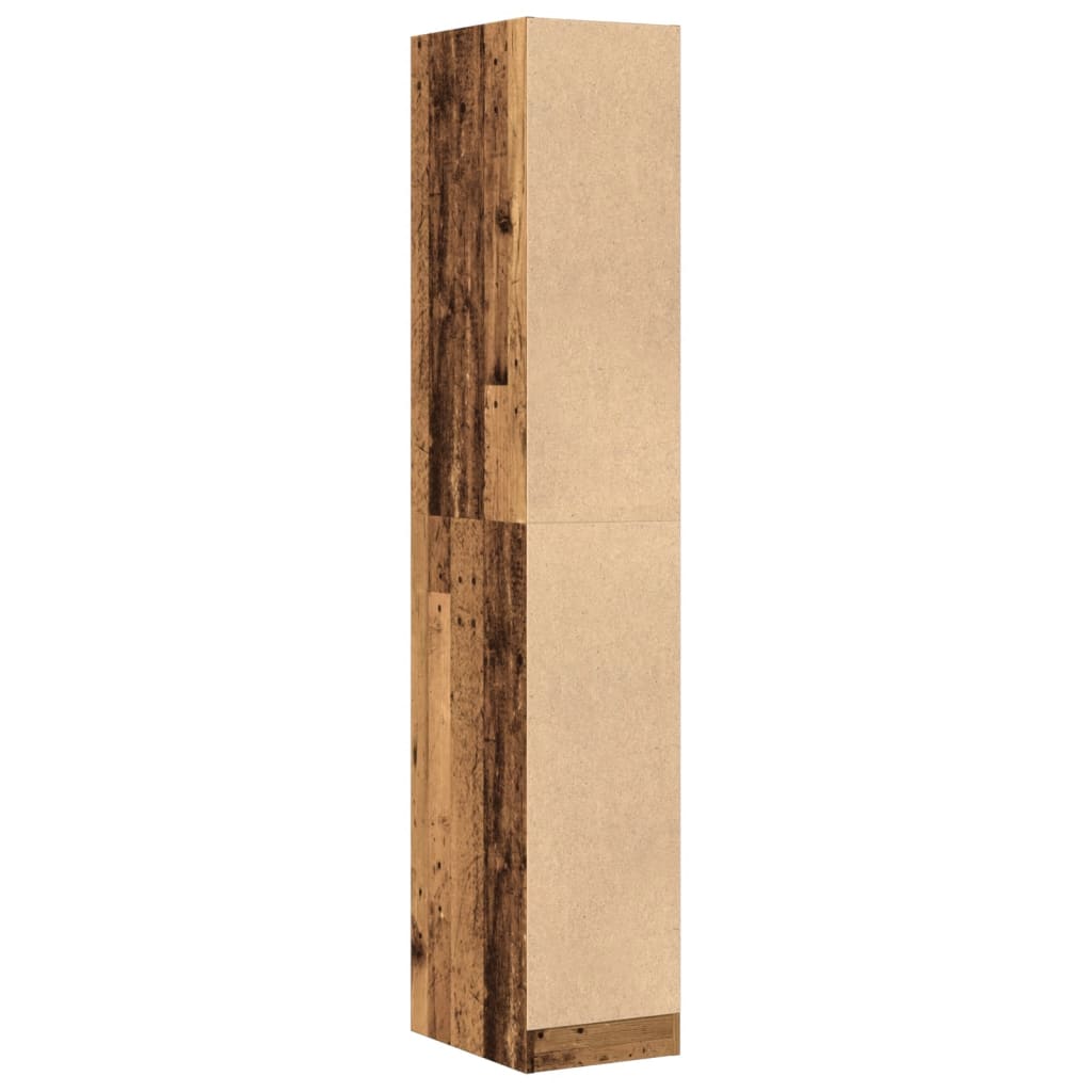 Vidaxl Szafka Apteczna, Stare Drewno, 30X41X174,5 Cm