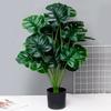 Simulation Plant Large Green Leaves 18 Turtle Leaves Nordic Style Creative Green Plants Potted Plants Home Ornament Decoration