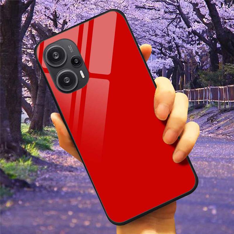 Для Xiaomi Poco F5 5G / F5Pro Чехол Закаленное Стекло Озеро Луна Жесткая Защитная Крышка для POCO F5 Pro Capas Funda на PocoF5 Роскошный Coque