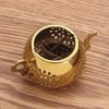 with Chain Stainless Steel Teapot Shape Tea Strainer Tea Infuser Herbal Spice Filter Diffuser