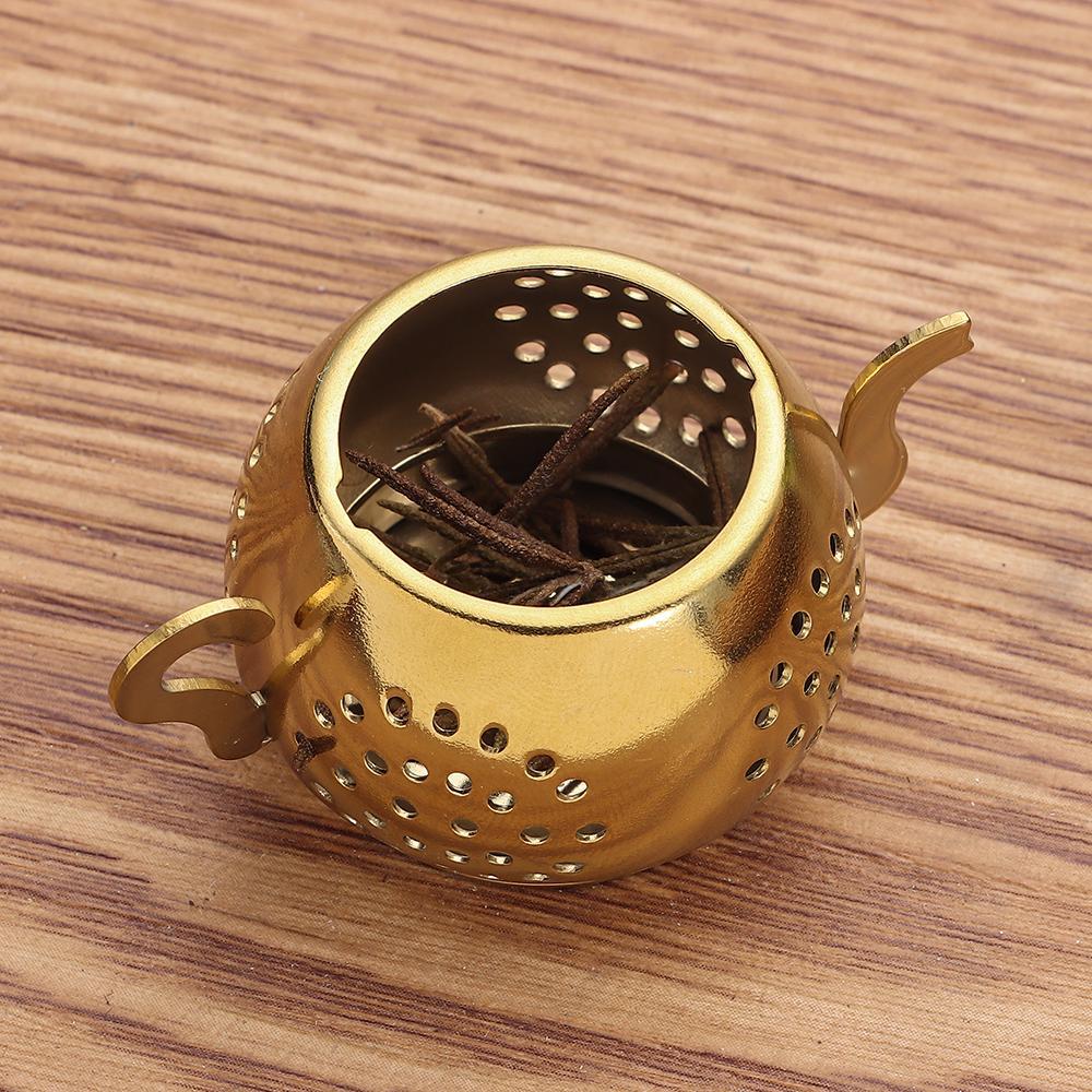 with Chain Stainless Steel Teapot Shape Tea Strainer Tea Infuser Herbal Spice Filter Diffuser