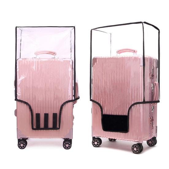 Прозрачный защитный чехол для чемодана, утолщенный износостойкий, полная защита, водонепроницаемый пылезащитный чехол для багажа, дорожная пленка для чемодана