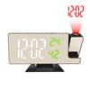 New LED Digital Alarm Clock Projection Clock Projector Ceiling Clock With Time Temperature Display Backlight Snooze Clock