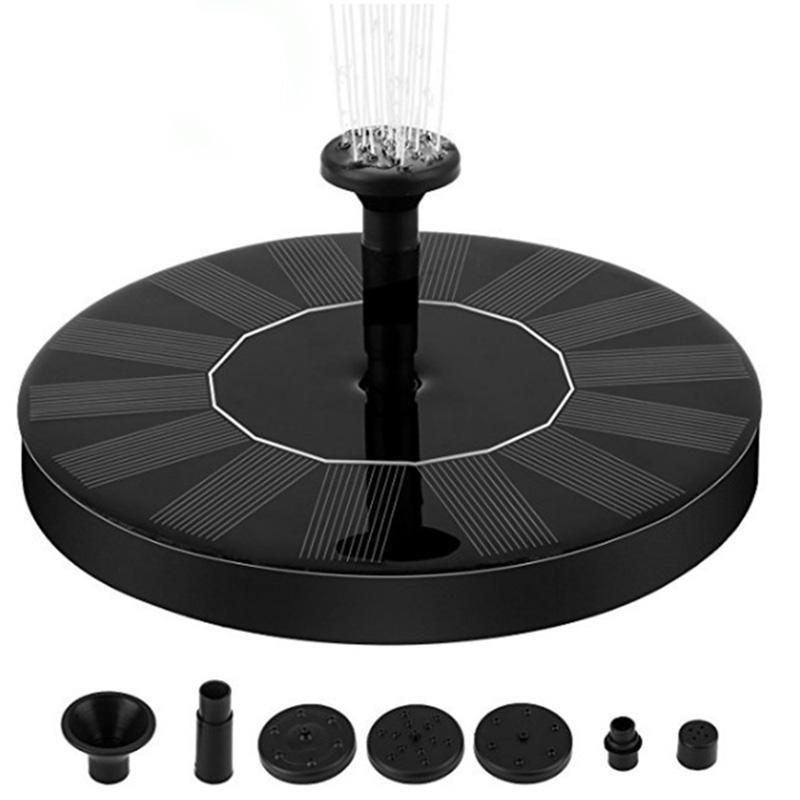 Полив солнечной энергии фонтан бассейн плавающий водяной насос солнечная панель садовые растения двор пейзаж