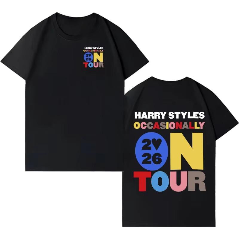 Hot Singer Harry Styles Love on Tour Tshrits Aesthetic Hip Hop Cotton T Shirt Unisexs Women Fashion Casual Short Sleeve Tee Shirt