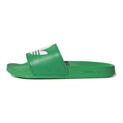 Оригинальные Adilette Удобные Повседневные Быстросохнущие Шлепанцы Унисекс Обувь Зеленый Белый FX5909