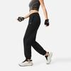 Li-Ning Удобные Повседневные Простые С высокой посадкой Свободного кроя Вязаные Спортивные штаны Женские брюки Черный AKLV182-1