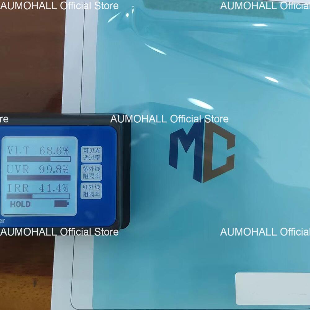 50x300 см VLT 68% Deepskyblue тонировка боковых окон автомобиля, ПЭТ пленка для тонировки окон наклейка УФ-блок солнцезащитная фольга рулон