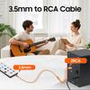 Кабель 3,5 мм на RCA, кабель 2 RCA на 3,5 мм AUX для Hi-Fi систем, колонок, MP3-плееров, телевизоров, компьютеров, смартфонов, домашних кинотеатров, планшетов, усилителей,