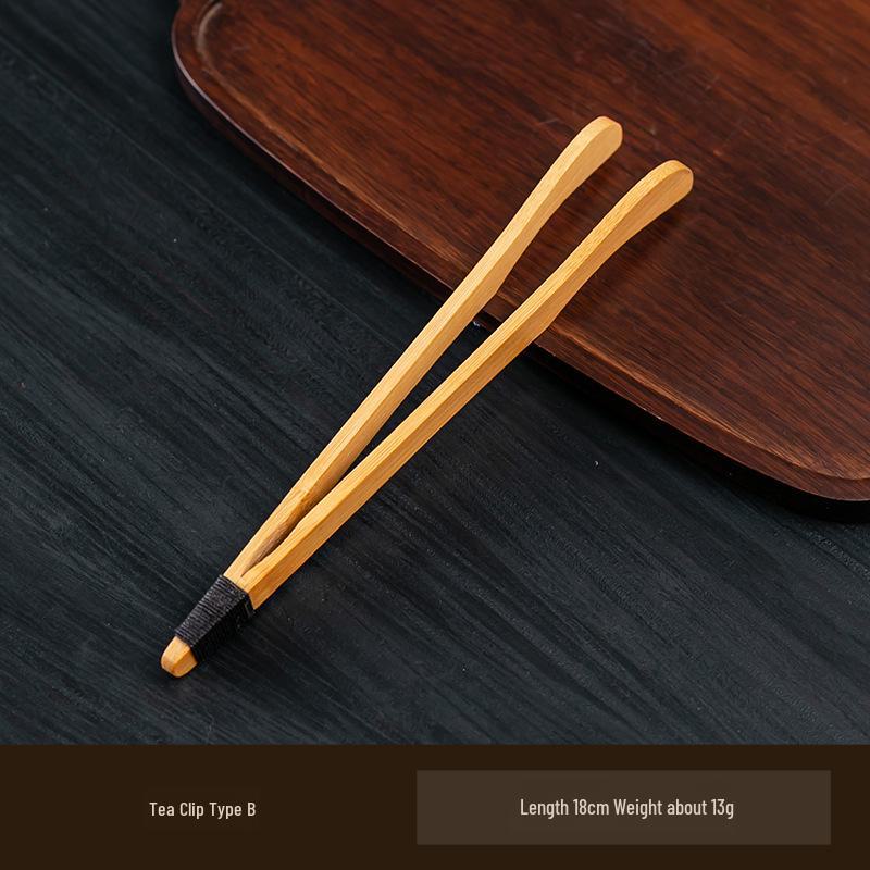 Handcrafted Japanese Bamboo Anti-Scalding Tea Tweezers with Tassels - Non-Slip Kung Fu Tea Set Clips