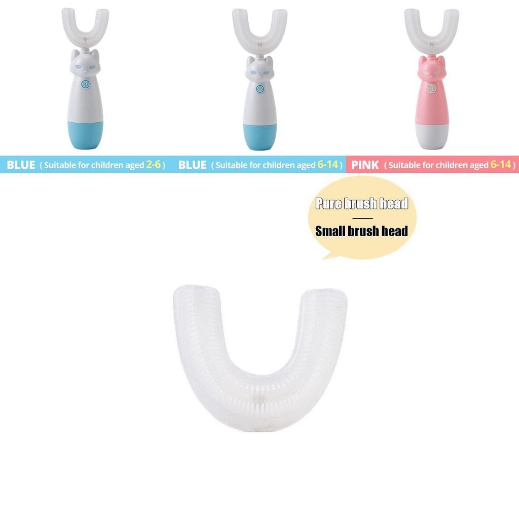 Прочная электрическая зубная щетка для детей с силиконовой насадкой и длительным временем работы от аккумулятора