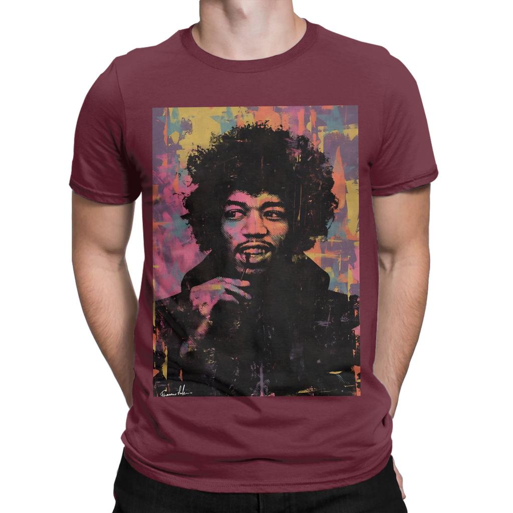 Jimi H Classic Novelty Graphic 100 Cotton Tshirt Jimi Rocker Hendrixs Tees Tops For Unisex