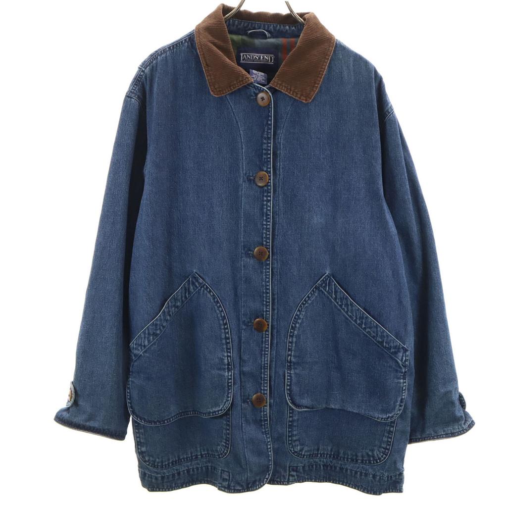 LANDS' END 90s Old Coverall M Women Used