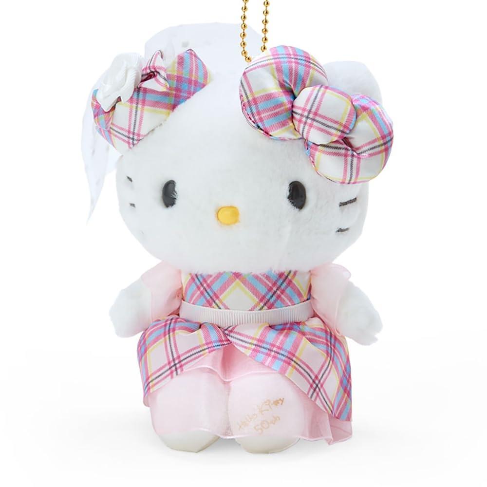 Sanrio Платье Hello Kitty Tartan Design Series держатель талисмана Hello Kitty 13,3×11,4×7 см Персонаж 092193 SANRIO